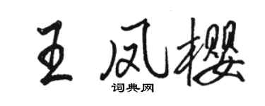 骆恒光王凤樱行书个性签名怎么写