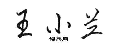 骆恒光王小兰行书个性签名怎么写