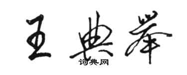 骆恒光王典举行书个性签名怎么写