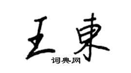 王正良王东行书个性签名怎么写