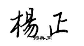 王正良杨正行书个性签名怎么写