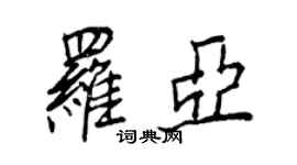 王正良罗亚行书个性签名怎么写