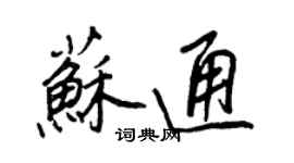 王正良苏通行书个性签名怎么写