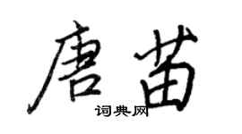 王正良唐苗行书个性签名怎么写