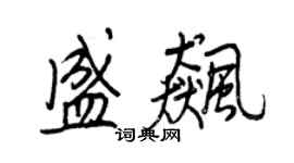 王正良盛飙行书个性签名怎么写