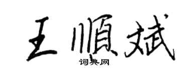 王正良王顺斌行书个性签名怎么写