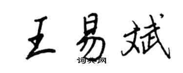 王正良王易斌行书个性签名怎么写