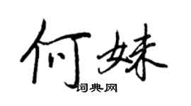 王正良何妹行书个性签名怎么写