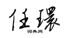 王正良任环行书个性签名怎么写