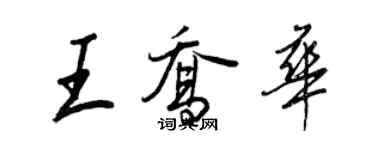 王正良王乔华行书个性签名怎么写