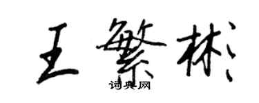 王正良王繁彬行书个性签名怎么写
