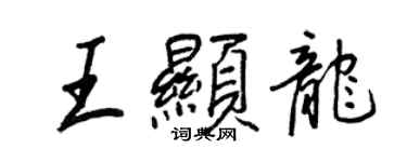 王正良王显龙行书个性签名怎么写