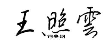 王正良王照云行书个性签名怎么写