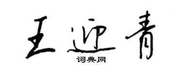 王正良王迎青行书个性签名怎么写