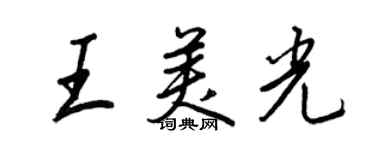 王正良王美光行书个性签名怎么写