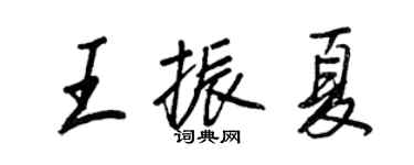 王正良王振夏行书个性签名怎么写