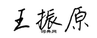 王正良王振原行书个性签名怎么写