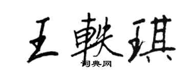 王正良王轶琪行书个性签名怎么写