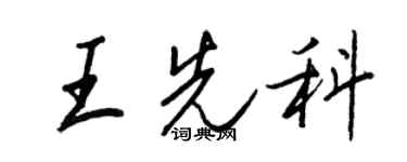 王正良王先科行书个性签名怎么写