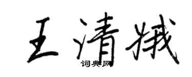 王正良王清娥行书个性签名怎么写