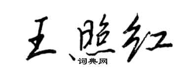 王正良王照红行书个性签名怎么写