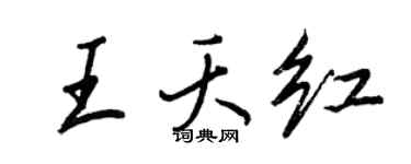 王正良王夭红行书个性签名怎么写