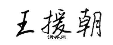 王正良王援朝行书个性签名怎么写