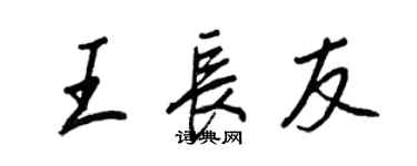王正良王长友行书个性签名怎么写