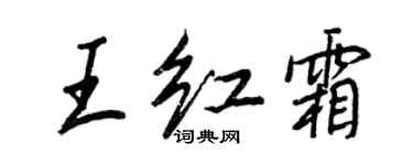 王正良王红霜行书个性签名怎么写