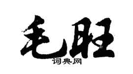 胡问遂毛旺行书个性签名怎么写