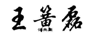 胡问遂王簧磊行书个性签名怎么写