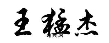 胡问遂王猛杰行书个性签名怎么写