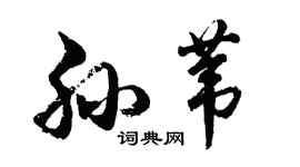 胡问遂孙苇行书个性签名怎么写