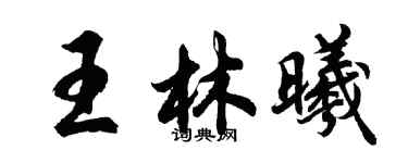 胡问遂王林曦行书个性签名怎么写