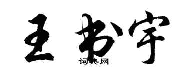 胡问遂王书宇行书个性签名怎么写