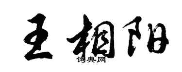 胡问遂王相阳行书个性签名怎么写