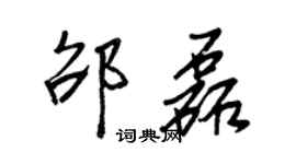 王正良邵磊行书个性签名怎么写