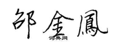 王正良邵金凤行书个性签名怎么写