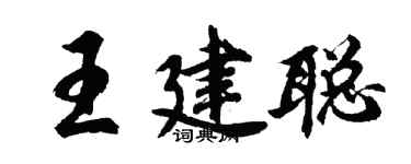 胡问遂王建聪行书个性签名怎么写