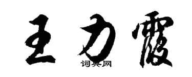 胡问遂王力霞行书个性签名怎么写