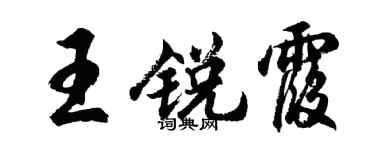 胡问遂王锐霞行书个性签名怎么写