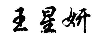 胡问遂王星妍行书个性签名怎么写