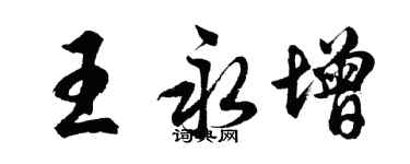 胡问遂王永增行书个性签名怎么写
