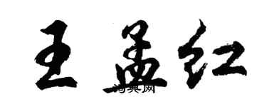 胡问遂王孟红行书个性签名怎么写