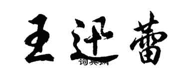胡问遂王迅蕾行书个性签名怎么写