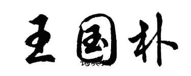胡问遂王国朴行书个性签名怎么写