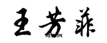胡问遂王芳菲行书个性签名怎么写
