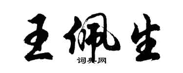 胡问遂王佩生行书个性签名怎么写
