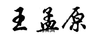 胡问遂王孟原行书个性签名怎么写