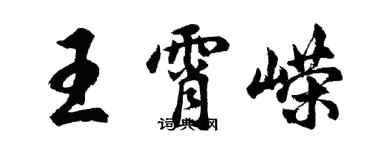 胡问遂王霄嵘行书个性签名怎么写